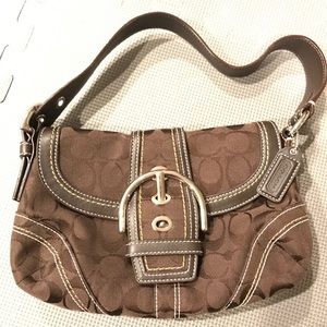Coach brown hobo bag